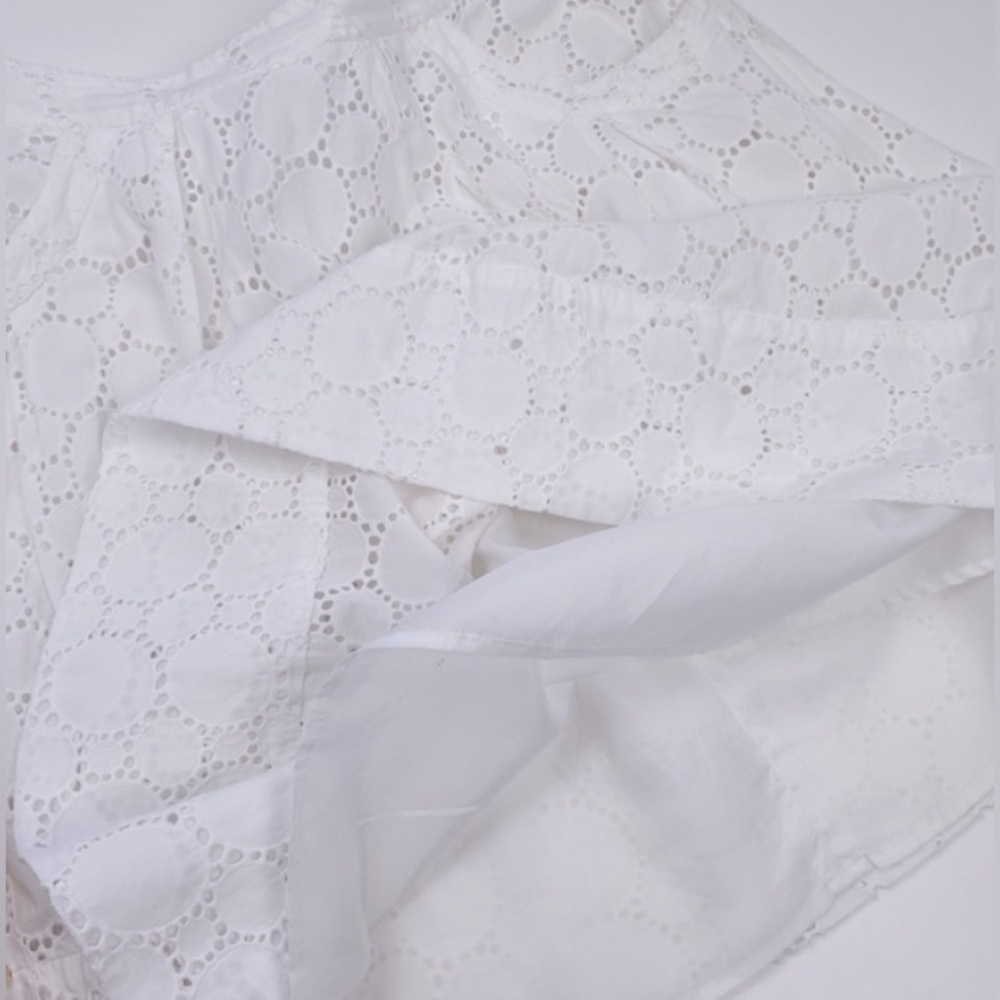 Calvin Klein 100% Cotton Circular Eyelet Skirt with Pockets-Size 12 RARE FIND - Picture 10 of 13